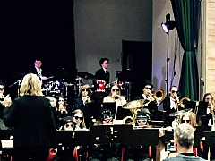 Blues Brothers konsert 2017 sammen med Høvåg Brass og Møvig/Sjøstrand Skolemusikk
