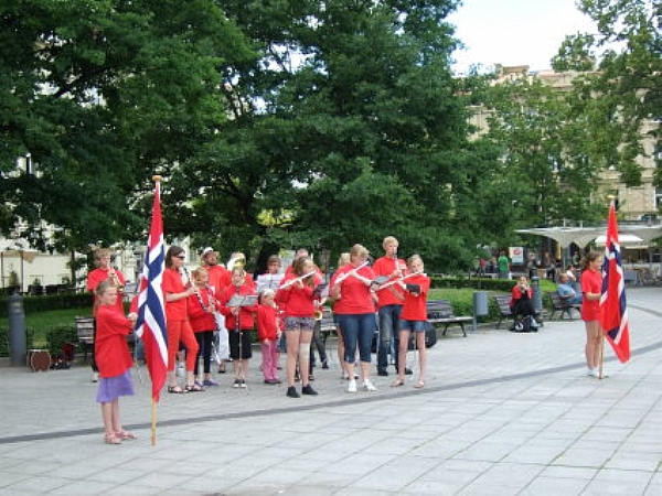 Konsert i Vilnius sentrum